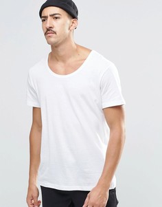 Белая футболка Weekday Daniel - Белый