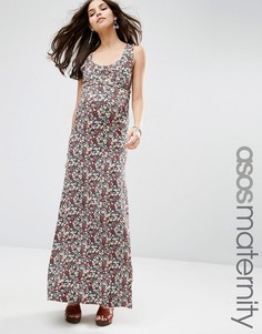 Платье макси для беременных с перекрестом сзади ASOS Maternity - Мульти