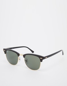 Солнцезащитные очки-клабмастеры Ray-Ban 0RB3016 - Черный
