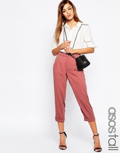 Фактурные брюки-галифе ASOS TALL - Розовый