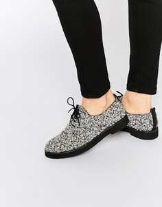 Туфли на плоской подошве и шнуровке Miista Eloise - Черный