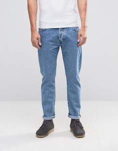 Выбеленные суженные книзу джинсы Wrangler Boyton - Синий