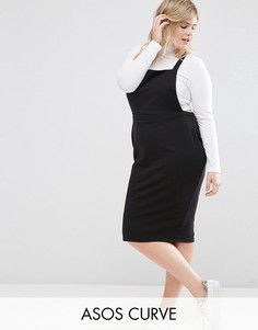 Платье-сарафан миди ASOS CURVE - Черный