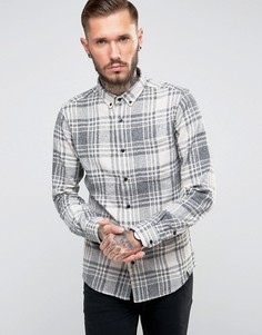 Фланелевая рубашка в клетку Only & Sons - Белый