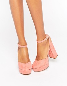 Туфли на каблуке и платформе с ремешком на щиколотке ALDO Shery - Розовый