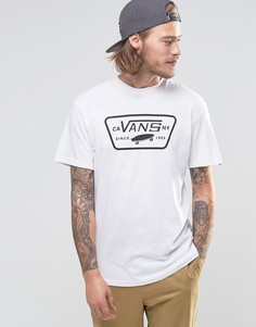 Белая футболка с логотипом-нашивкой Vans V00QN8YB2 - Белый