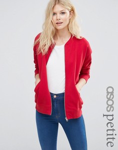 Трикотажный бомбер ASOS PETITE - Красный