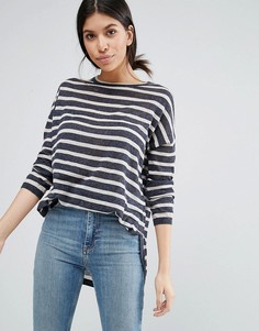 Свободный топ в полоску с закругленной кромкой Vero Moda - Мульти