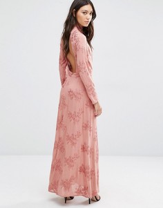 Платье макси с открытой спиной Flynn Skye Cedar - Кремовый