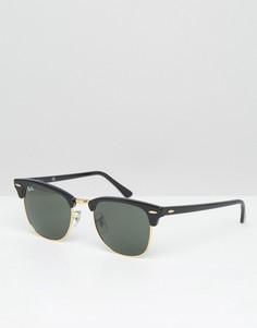 Солнцезащитные очки-клабмастеры Ray-Ban 0RB3016 - Черный