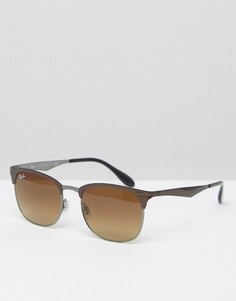 Солнцезащитные очки-клабмастеры Ray-Ban 0RB3538 - Коричневый