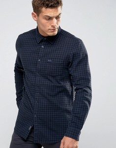 Черно-синяя фланелевая рубашка в клеточку Jack Wills Salcombe - Черный
