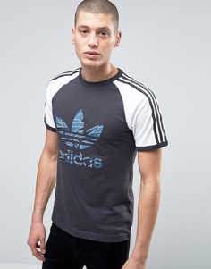 Футболка с логотипом adidas Originals Shatter - Темно-синий