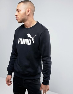 Черный свитшот с круглым вырезом Puma ESS No.1 838252 01 - Черный