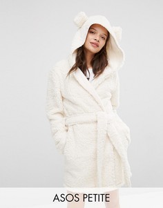 Халат с ушками ASOS PETITE Fluffy Cloud - Кремовый