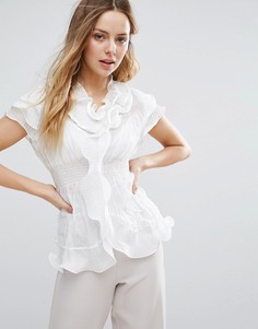 Блузка с рюшами Jasmine - Белый