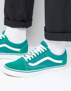 Зеленые кроссовки Vans Old Skool VA38G1MWI - Зеленый