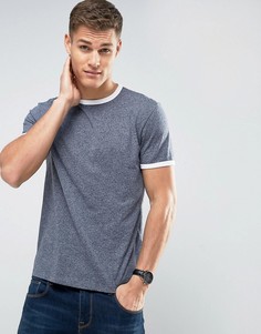 Синяя меланжевая футболка New Look - Синий