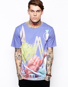 Футболка с принтом Sixpack France - Синий