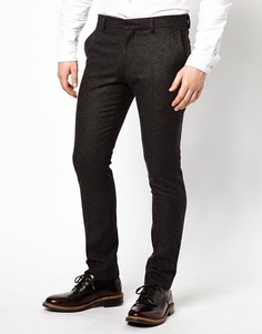 Фланелевые брюки Selected - Серый
