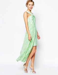 Платье с асимметричным подолом VLabel London Forest - Зеленый
