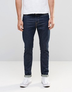 Эластичные зауженные джинсы из необработанного денима Levis 510 - Синий