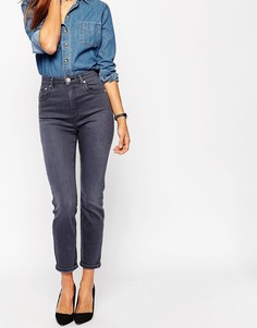 Серые джинсы слим в винтажном стиле ASOS Farleigh - Серый