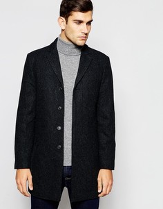 Пальто в елочку Selected Homme - Серый