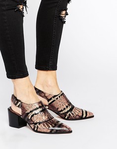 Туфли на каблуке с острым носом ASOS OCEAN - Мульти