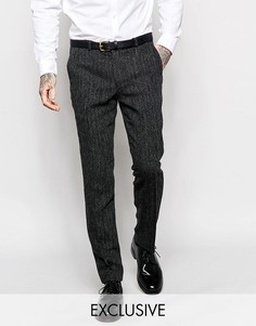 Супероблегающие брюки в елочку Heart & Dagger - Серый