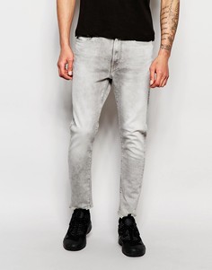 Эластичные серые джинсы суперслим G-Star Type C 3D - Серый