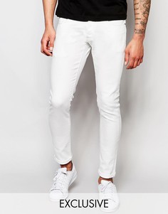 Суперэластичные белые джинсы кроя суперслим G-Star BeRAW 3301-A - Белый