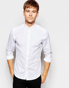 Рубашка классического кроя с воротником на пуговицах Esprit - Белый