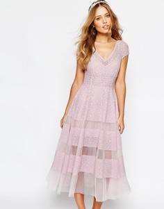 Платье-тюльпан Body Frock Wedding - Фиолетовый