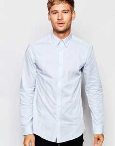 Рубашка слим с добавлением эластичных волокон Selected Homme - Синий