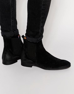 Замшевые ботинки челси Selected Homme Yannick - Черный