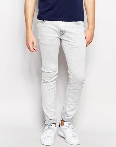 Серые выбеленные джинсы скинни из плотной стретчевой ткани Replay Jeans Jondrill - Серый