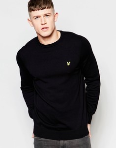 Черный хлопковый джемпер Lyle & Scott - Черный