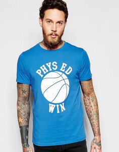 Синяя футболка с принтом Phys Ed Win Edwin - Синий