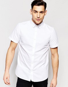 Рубашка классического кроя с короткими рукавами Jack Wills - Белый