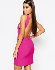 Платье мини с открытой спиной AQ/AQ Nytro - Розовый