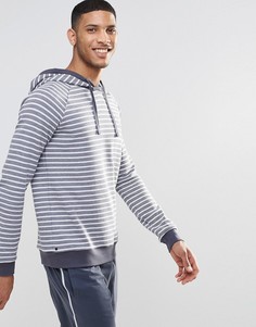 Худи в полоску классического кроя для дома BOSS By Hugo Boss - Серый