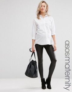 Укороченные леггинсы для беременных ASOS Maternity - Черный
