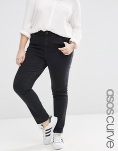 Черные прямые джинсы ASOS CURVE - Черный
