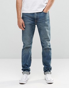 Суженные книзу потертые джинсы слим Levis 522 Ice Pick - Синий