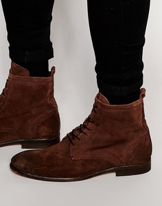Замшевые ботинки на шнуровке Hudson Swathmore - Коричневый