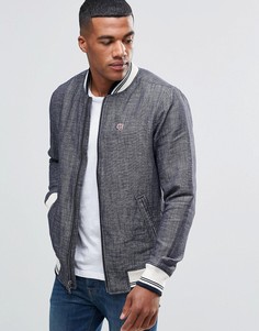 Университетская куртка-пилот классического кроя Abercrombie & Fitch - Темно-синий