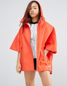Прорезиненная куртка-пончо с капюшоном Converse - Красный