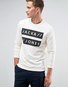 Свитшот с принтом Jack & Jones - Черный