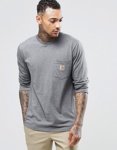 Лонгслив с карманом Carhartt WIP - Серый
